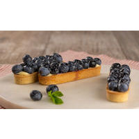 Vanilla & blueberry tart